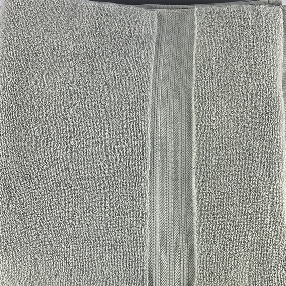 3 Pc Brooks Brothers Gray Bath Towel Set Premium Cotton Zero Twist Solucell NEW - Picture 7 of 9